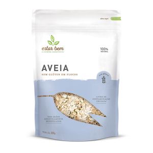 Aveia em Flocos Sem Glúten Estar Bem 200g