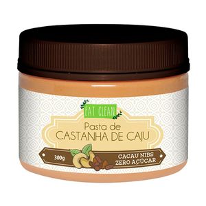 Pasta de Castanha de Caju Com Nibs de Cacau Vegana Sem Glúten Eat Clean 300g