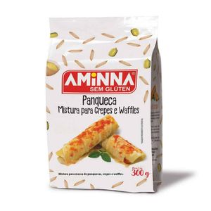 Mistura Para Panquecas, Crepes e Waffles Sem Glúten Aminna 300g