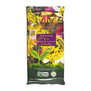 Chocolate Orgânico 67% Cacau com Maracujá Amma 80g