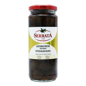 Azeitona Preta Sem Caroço Serrata 320g