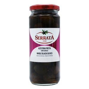 Azeitona Preta Com Caroço Serrata 320g