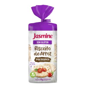 Biscoito de Arroz Multigrãos Sem Glúten Jasmine 90g