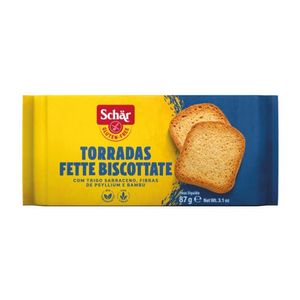 Torrada Fette Biscottate Sem Glúten Schar 87g