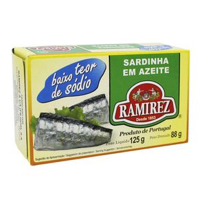 Sardinha em Azeite Baixo Teor de Sódio Ramirez 125g