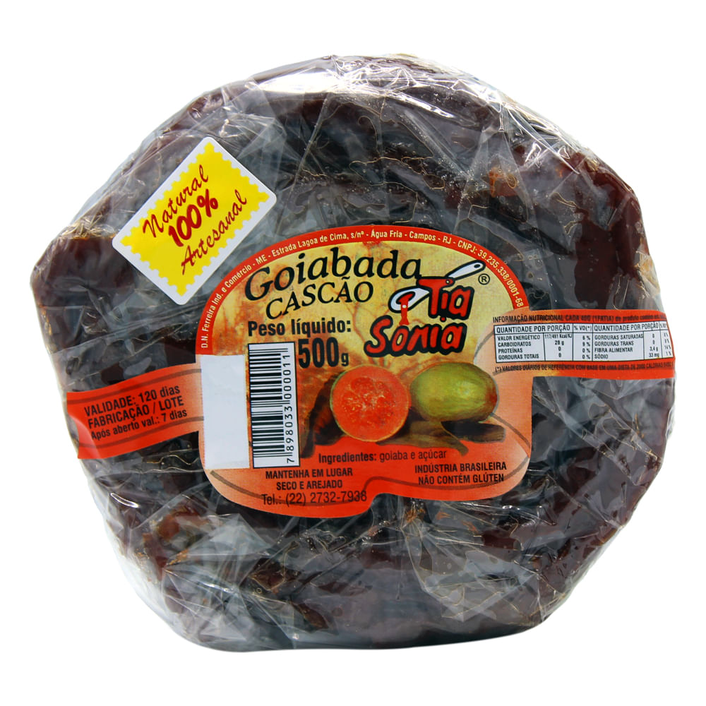 Goiabada Cascão Tia Sônia 500g