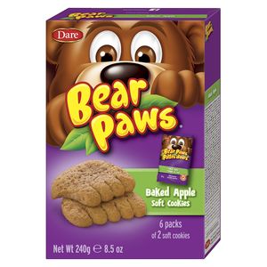 Cookie Sabor Maça Assada Bear Paws 240g