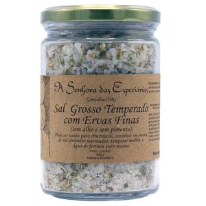 Sal Grosso Temperado com Ervas Finas A Senhora das Especiarias 360g