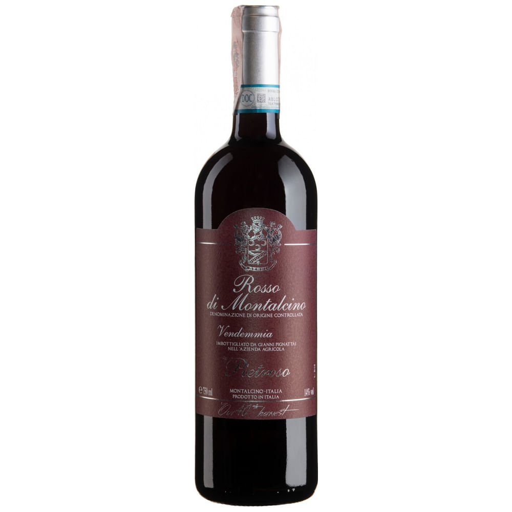 Vinho Pietroso Tinto Seco Itália Rosso Di Montalcino Sangiovese 750ml