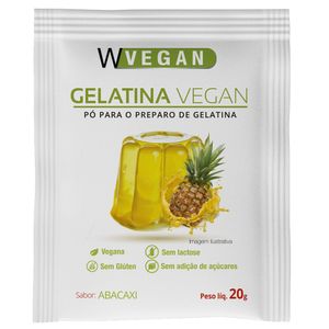Gelatina de Abacaxi Vegana WVegan 20g