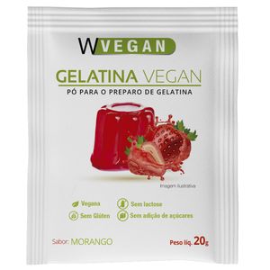 Gelatina de Morango Vegana WVegan 20g