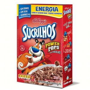 Sucrilhos Power Pops Sabor Chocolate Kullogg's 200g