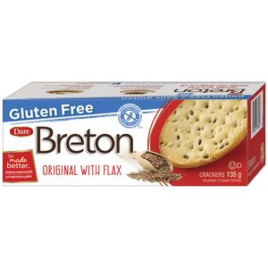 Bolacha Salgada com Linhaça Sem Glúten Breton 120g