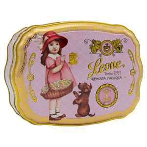 Bala de Geleia Sabor Frutas Sortidas Leone Lata Rosa 200g
