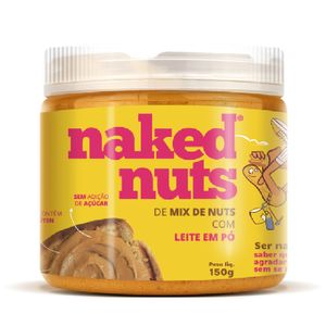 Pasta Mix Sabor Leite em Pó Sem Açúcar e Sem Glúten Naked Nuts 150g