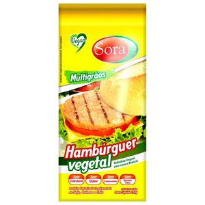 Proteína Vegana Texturizada de Hambúrguer Vegetal Para Carnes Brancas Sora 110g