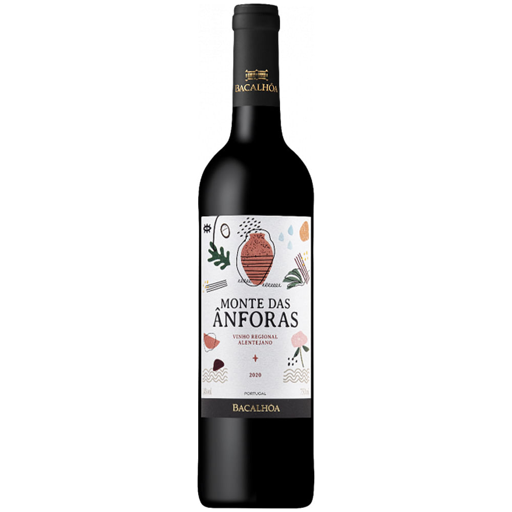 Vinho Bacalhoa Tinto Seco Portugal Monte das Ânforas Aragonez, Trincadeira 750ml