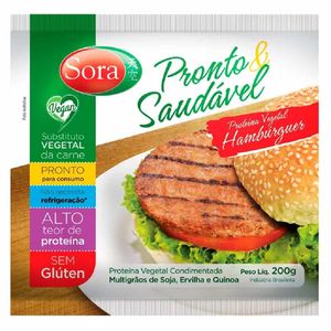 Proteína Vegetal Vegana Hambúrguer Sora 200g