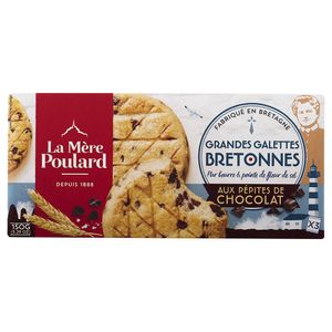 Biscoitos Amanteigados com Gotas de Chocolate La Mère Poulard 150g