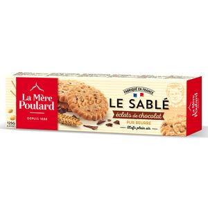 Biscoitos Amanteigados com Gotas de Chocolate Le Sablé La Mère Poulard 125g