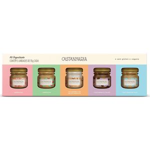 Pastas Kit Degustação 5 Sabores Castanharia 175g