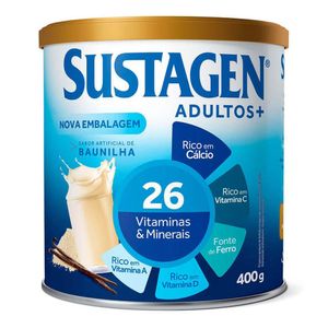 Suplemento Alimentar Sabor Baunilha Sustagen Adultos+ 400g