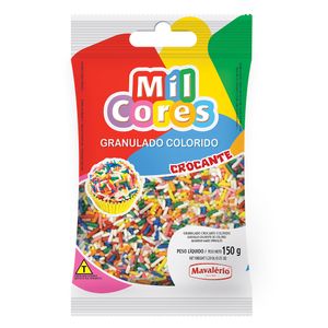 Confeito Granulado Colorido Crocante Mil Cores 150g