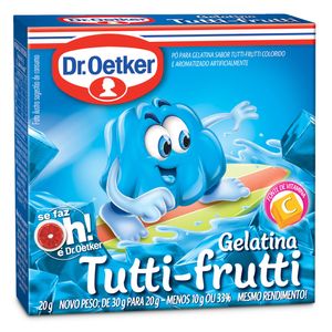 Gelatina de Tutti-Frutti Dr. Oetker 20g