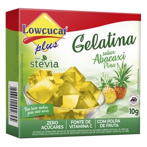 Gelatina em Pó Sabor Abacaxi Lowçucar  10g