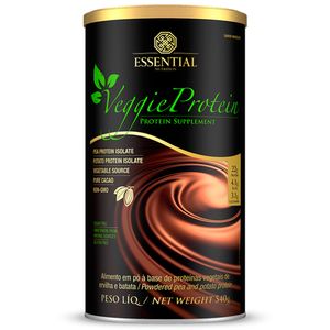 Suplemento Veggie Protein Sabor Cacau Essential Nutrition 455g