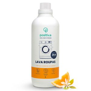 Lava Roupas com Óleo Essencial de Laranja Positiva 1L