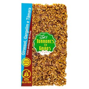 Torrone de Sementes de Girassol, Gergelim e Tâmara Dona Mary 32g