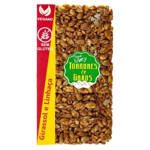 Torrone de Sementes de Girassol e Linhaça Vegano Dona Mary 32g
