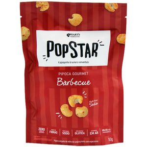 Pipoca Gourmet PopStar Sabor Barbecue Vegano Hart's Natural 50g
