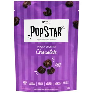 Pipoca Gourmet PopStar Sabor Chocolate Hart's Natural 50g
