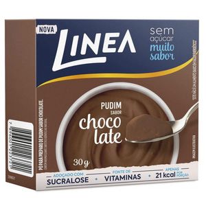 Pudim Sabor Chocolate Sem Açúcar Linea 30g