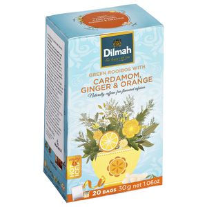 Chá Dreamy de Rooibos com Cardamomo, Gengibre e Laranja Dilmah 20 Sachês