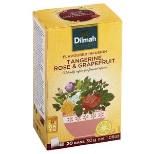 Chá Ecstatic de Tangerina, Rosa e Toranja Dilmah 20 Sachês