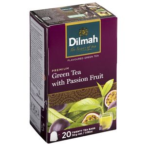 Chá Verde Premium com Maracujá Dilmah 20 Sachês
