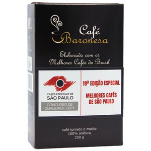 Café Moído Gourmet Premium Edição Especial 19ª Melhores Cafés São Paulo Baronesa 250g