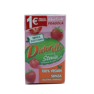 Bala de Morango Vegana Sem Açúcar Dietorelle 27g