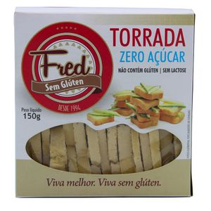 Torrada Zero Açúcar Fred Sem Glúten 150g