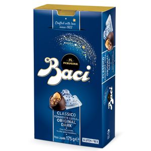 Caixa de Bombons de Chocolate Amargo Recheados com Avelãs Baci 175g