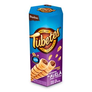 Wafer Tubetes Recheados com Creme de Avelã Barion 50g