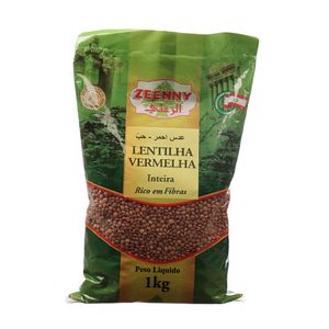 Lentilha Vermelha Inteira Libanês Zeenny 1Kg