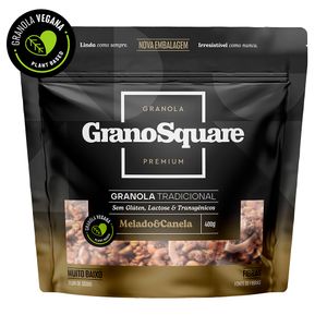 Granola Vegana Premium Sabor Tradicional GranoSquare 400g