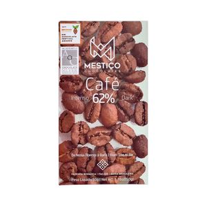 Chocolate 62% Cacau com Café Mestiço 60g