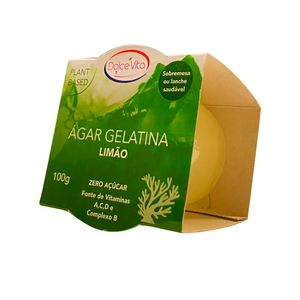 Gelatina Vegana Sabor Limão Dolce Vita 100g
