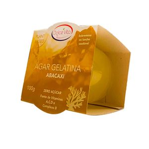 Gelatina Vegana Sabor Abacaxi Dolce Vita 100g