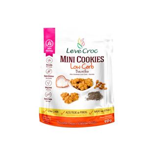 Mini Cookies de Baunilha Vegano Leve Croc 90g